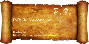 Pók Veronika névjegykártya
